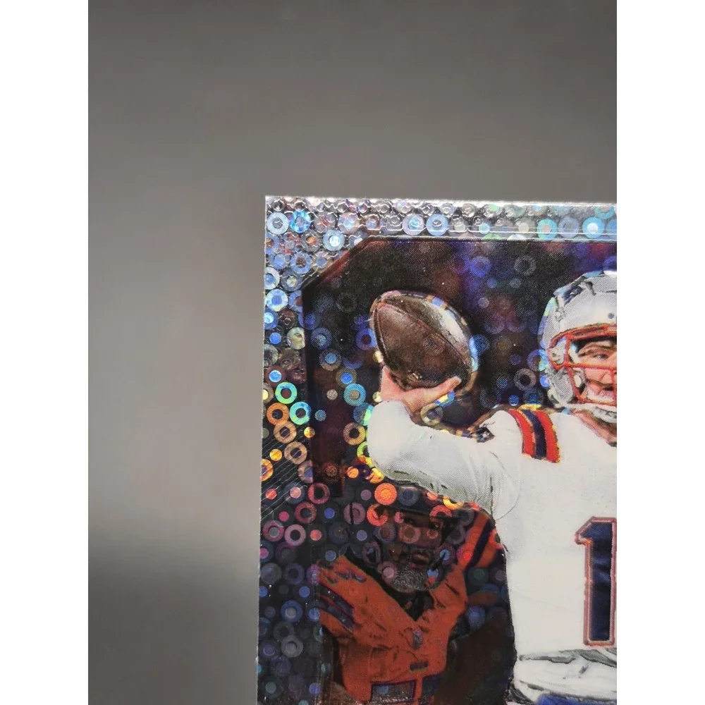 2025 Prizm Drake Maye‎ #8 Throwback No Huddle Disco Silver Prizm Patriots